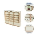 thumbnail image 4 of Miangastore Wood Miniature Bookcase Beige 1Pack 9X1.2X7In, 4 of 8
