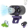 thumbnail image 1 of Usb Rechargeable Portable Silent Mini Bladeless Fan Clip On Wearable Personal Fan 199 Speed Adjustable Mini Hands Free Fan Led Digital Display Brushless Motor Type-C Charging, 1 of 8