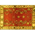 thumbnail image 1 of Ahgly Company Indoor Rectangle Persian Yellow Traditional Area Rugs, 5' x 7', 1 of 4