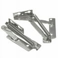 thumbnail image 5 of 2pcs 80 Degree Metal Sprung Hinges Cabinet Door Lift Up Stay Flap Top Support, 5 of 9