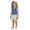 Blue, variant on Girls Ruffle Sleeveless Top for Toddlers and Kids - Casual Blouse for Everyday Play and School Outings