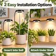 thumbnail image 4 of COSJM Grow Lights for Indoor Plants, 2 pack LED Plant Light, 3/9/12H Timer, Height Adjustable, 2 Mounting Options, 3 Lighting Modes, 9 Dimmable Levels, 4 of 13