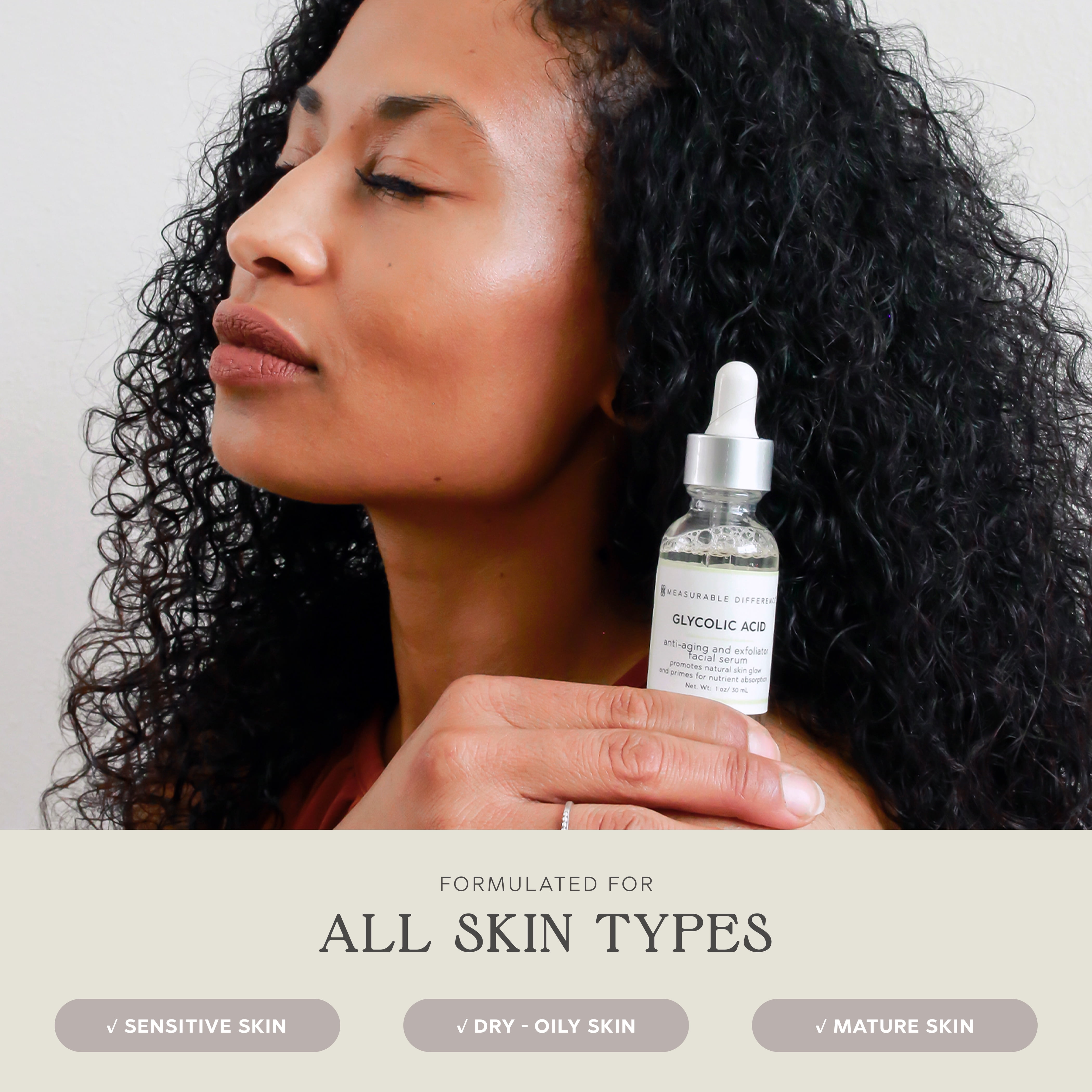 Measurable Difference Glycolic Acid Serum, 1 oz - Exfoliating Toner for Uneven skin