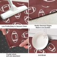 thumbnail image 3 of Maroon Footballs Pattern Kitchen Rug Mat,Kitchen Runner Rugs Non Skid Washable,Decorative Kitchen Floor Mats for Kitchen,Sink,Laundry,17"X47", 3 of 5