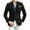 Black, variant on Wyobmus Mens Suede Leather Jacket Velvet Blazer Sport Coat Solid Slim Fit Suit Jacket Black