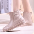thumbnail image 2 of Willtoo Women Waterproof Short Rain Boots, Lightweight Non‑Slip Ankle Rain Booties, Elastic Weather‑Resistant Outdoor Rain Shoes, 2 of 6