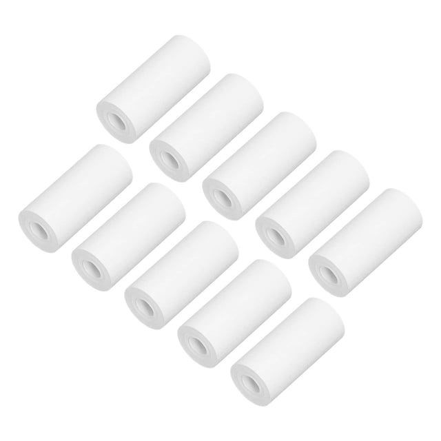 Thermal Printer Paper, Convenient Thermal Paper Ribbonless Environmental Friendly Wide Application 10 Rolls for Cash Registers