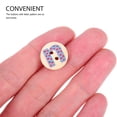 thumbnail image 5 of BESTOYARD 100Pcs Assorted Color Wooden Buttons Alphabet Two Hole Durable Buttons for Knitting and Sewing, 5 of 8