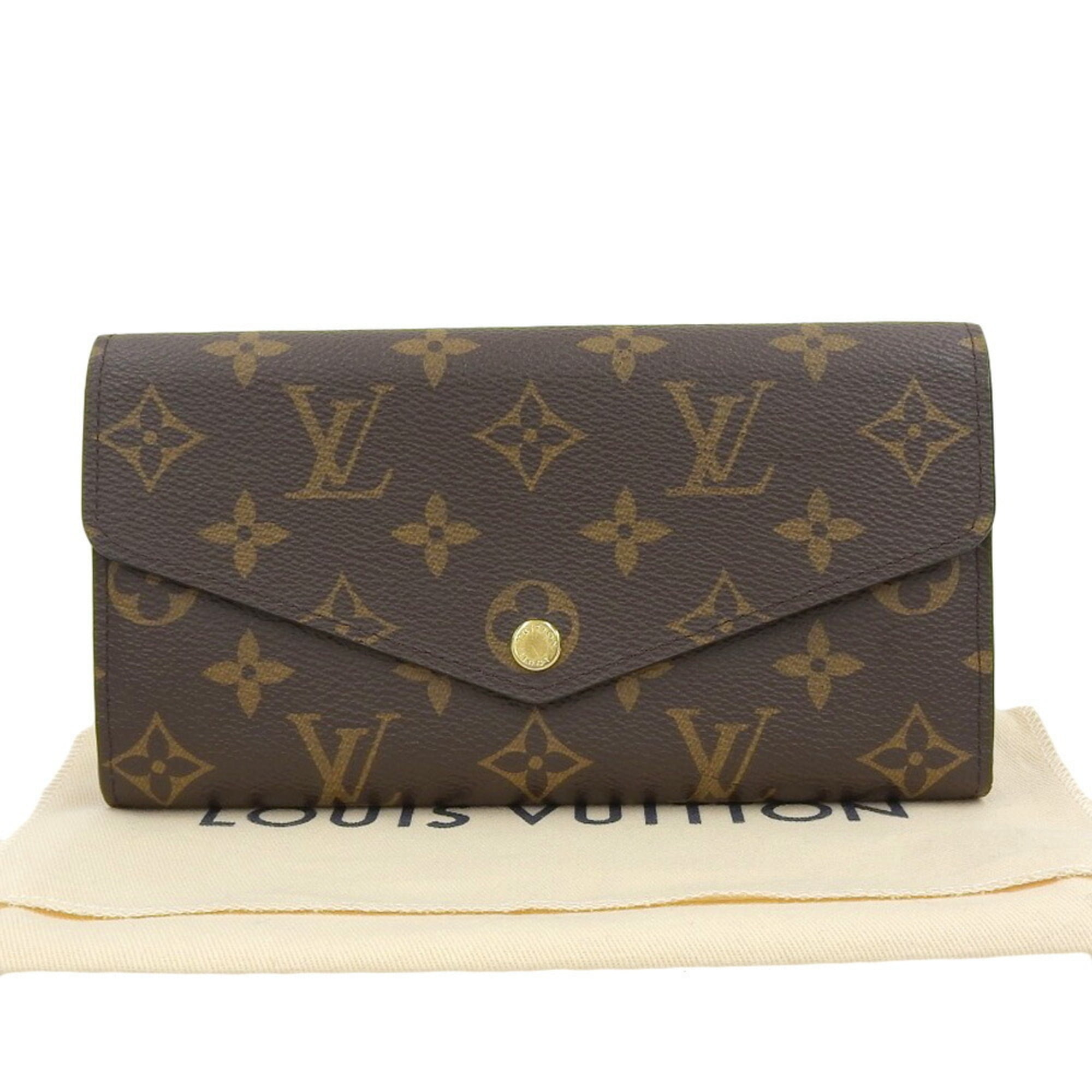 Louis Vuitton, Bags, Authentic Louis Vuitton Monogram Accordion Wallet  With Chain