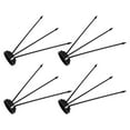 thumbnail image 6 of 4 Pcs Flag Pole Indoor Poles for outside House Office Black, 6 of 7