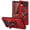 Red, variant on TJS Phone Case for TCL 30 Z T602DL / TCL 30 LE, [Military Grade] Robotic Magnetic Support Car Mount Metal Ring Holder Kickstand for Alcatel TCL 30Z / TCL 30LE (Green)