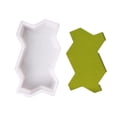 thumbnail image 4 of Concrete Molds for Walkways, Paver Molds for Concrete, 12X8 In, Wavy Edge, Plastic, Backyard Patio, White, 1 Pc, 4 of 7