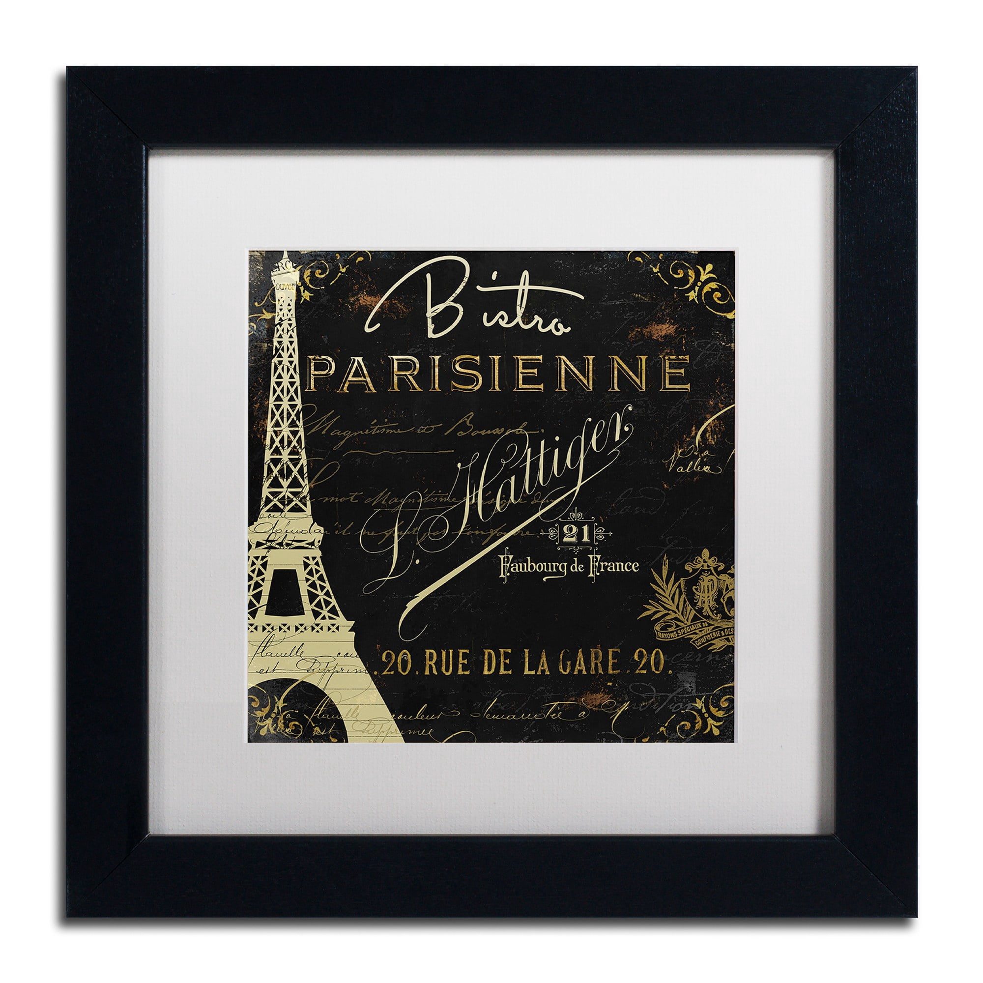 Trademark Fine Art "La Cuisine VI" Canvas Art by Color Bakery White Matte, Black Frame