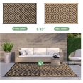 thumbnail image 4 of Outdoor Rug x Reversible Mats Outdoor Area Rug Plastic Straw Rug Geometric Rv Mat for Patio Camping Rv Picnic Backyard Deck Balcony Porch Beach Trailer ( ), 4 of 9