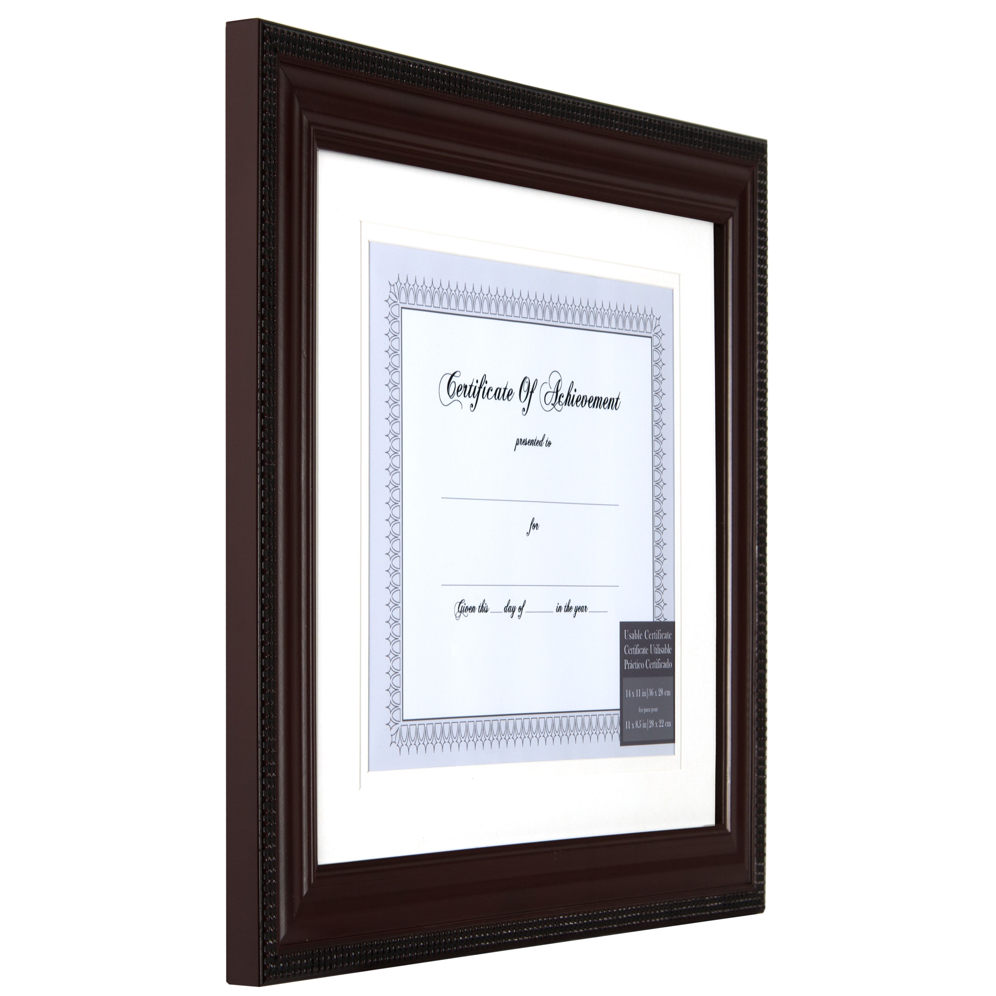 Nielsen Bainbridge Gallery Solutions with Bead Document Wall Picture Frame - Mahogany - image 2 of 3
