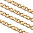 thumbnail image 4 of 4 Pieces Purse Chain Strap Purse Strap Extender DIY Flat Chain Strap Handle Bag Accessories Charms Decoration for Purse Handbags Shoulder Bag (Gold,7.9 Inch), 4 of 5