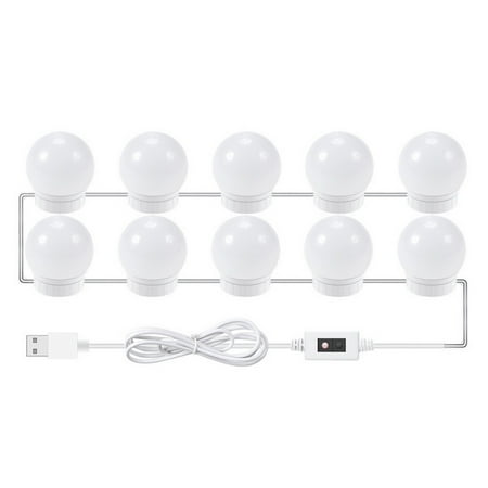 

Honrane LED Vanity Lights Ultra-Bright Flicker-Free Hidden Wire Design High Sensitivity Easy to Install Dimmable Energy-saving Infrared Induction Lamps Mirror LED Vanity Light Bulbs for Home