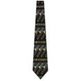 thumbnail image 3 of Trombone Stripe (Black) Necktie Mens Tie, 3 of 3