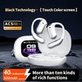 thumbnail image 2 of Q16 PRO Auriculares Inalámbricos de Traducción con Auriculares Deportivos Bluetooth 5.4 de 70 Horas, Auriculares Abiertos, Pantalla Táctil Inteligente Bluetooth Inalámbrica, Auriculares con Ganchos pa, 2 of 5
