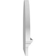thumbnail image 4 of Ekena Millwork 60"W x 21-7/8"H x 2-3/4"P Elliptical Smooth Architectural Grade PVC Combination Pediment, 4 of 7