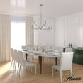 thumbnail image 3 of Hunter - Sunjai 9-light Brushed Nickel, Extra Large Chandelier, Dimmable, Formal Style, Candle Shaped, for Bedrooms, Dining, Living Rooms - 19520, 3 of 8