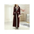 thumbnail image 5 of Women's Autumn And Winter Fashion Pajamas Beauty Salon Bathrobe Thick Section Plus Long Velvet Robe Flannel, 5 of 6