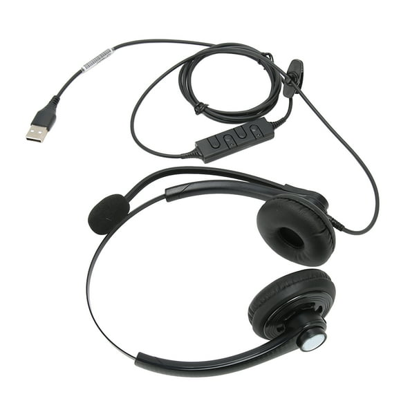 Casque Téléphonique Filaire, Casque Téléphonique de Bureau A26 pour Centre d'Appels, Casque Téléphonique à Réduction de Bruit pour Service à la Clientèle Casque d'Affaires avec Micro, Serre-Tête Ajustable