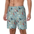thumbnail image 2 of Uemuo Animal Dog Pattern Mens Swim Trunks Quick Dry Board Shorts with Mesh Lining, Stretch Beach Shorts Quick Dry No-Chafing Board Shorts-3X-Large, 2 of 9