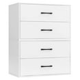 thumbnail image 1 of Gymax Commode Empilable à 2 Tiroirs, Cube de Rangement en Bois Polyvalent, Blanc, 1 of 10