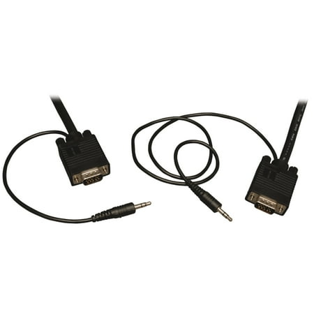 UPC: 0037332160058 | Tripp Lite P504-006 SVGA High-Resolution Coaxial Monitor Cable with RGB Coaxial & Audio (6ft)