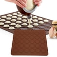 thumbnail image 4 of 2 Piezas 30 Almohadilla de Macarrón Agujeros de Silicona Antiadherente Almohadilla de Macarrón Alfombrilla de Horno Accesorio de Herramienta para Hornear de Cocina para Muffin ANGGREK Otros, 4 of 8
