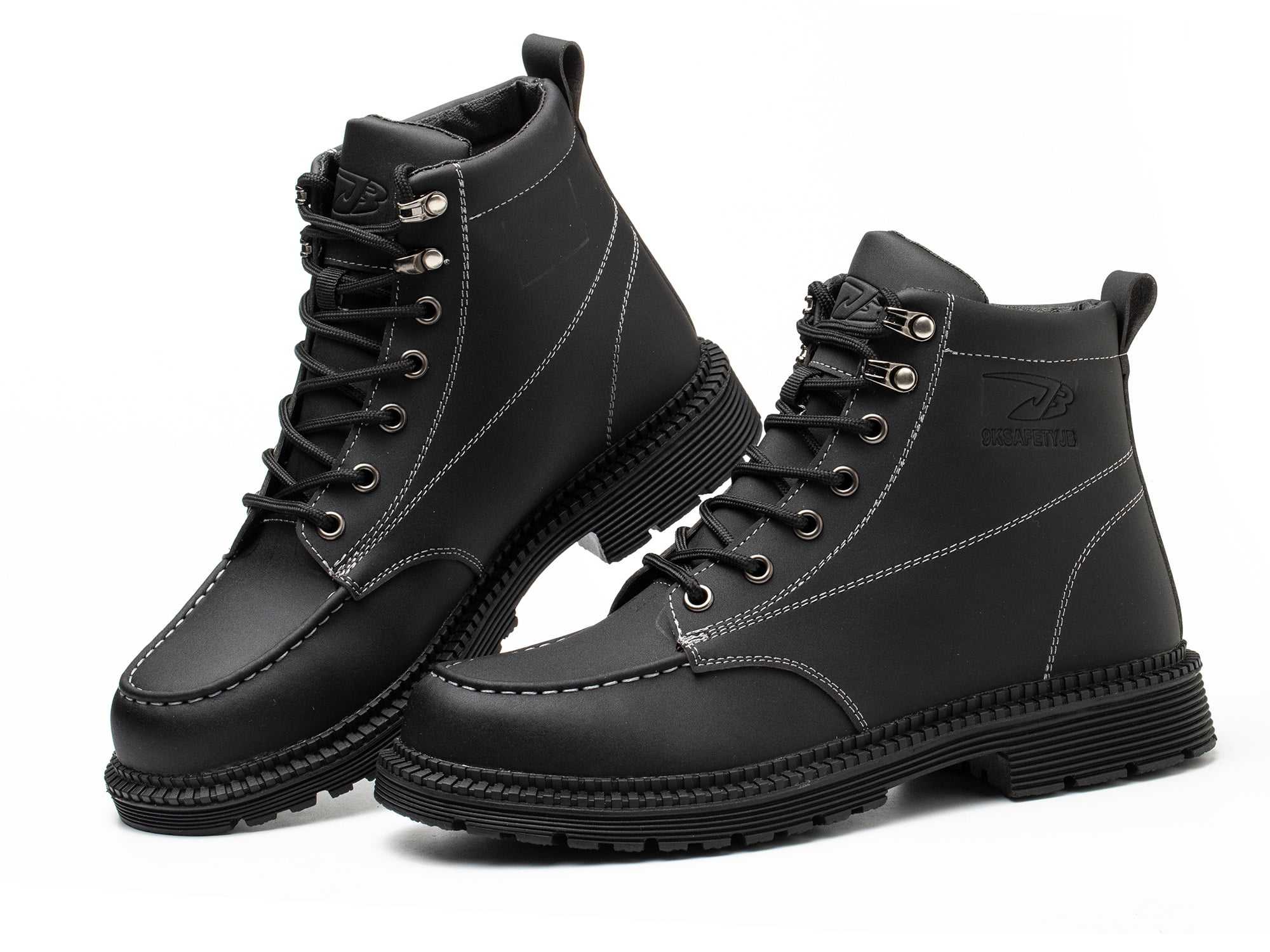 Mens Safety Work Ankle Boots Steel Toe Cap Casual Shoes Trainers Hiking Black 