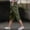 Green, variant on Pretxorve Girls Pants Linen Wide Leg Pocket 7 Points Trousers