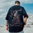 thumbnail image 5 of Camiseta de manga corta con estampado de motocicleta vintage americana para hombre, camiseta de algodón de verano con cuello redondo, ropa de calle de moda, camisetas casuales góticas Y2K, 5 of 5