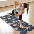 thumbnail image 6 of Dark Blue Little Princess Pattern Hot Yoga Mat Towel Non Slip for Hot Yoga - Quick-Drying Yoga Mat Cover with 4 Corner Pockets with Travel Bag - Hot Yoga Towel Non Slip 70"x26", 6 of 6