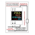 thumbnail image 4 of Medidor de Energía Monofásico Digital Probador Monitor de Uso de Energía AC110V 40V-300V100A Multímetro Medidor de Factor de Potencia de Frecuencia, 4 of 7