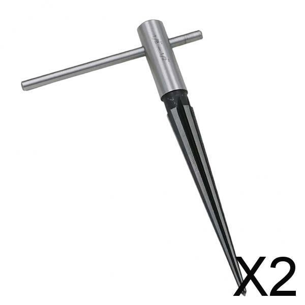 Paquete de 2-4 herramientas para neumáticos cónicos de acero, rodamientos de escariador de 3mm-13mm, agujeros de rebaba en Metal 2 piezas