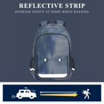 thumbnail image 5 of FORMRS Unisex School Backpack 17" Student Travel Bag with Laptop Compartment, Plants and River, 5 of 7