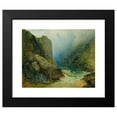 thumbnail image 2 of Adalbert Stifter 24x20 Black Modern Framed Museum Art Print Titled - The Devil Wall Near Hohenfurt (Kienberg) (1845), 2 of 5