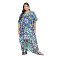 thumbnail image 2 of Oussum Women Plus Size Kaftans Polyester Long Maxi Caftan Gown Evening Casual Dress Online, 2 of 8