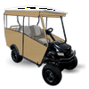EZGO RXV - 80" Track Style Sunbrella Golf Cart Enclosure