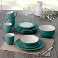 thumbnail image 6 of Noritake Colorwave Turquoise 16-Piece Rim Dinnerware Set, Service for 4, 6 of 7