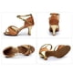 thumbnail image 4 of Zapatos de baile latino para niña, zapatos de satén con tacón medio, zapatos de baile de Tango para fiesta Wmkox8yii hfjk4471, 4 of 4