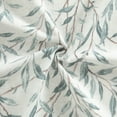 thumbnail image 7 of VOGOL One Panel Leaves Pattern Print Valance, Curtain Shades for Bathroom Kitchen, Rod Pocket Top, 52x12 inch, Blue, 7 of 7