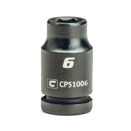 

Capri Tools 6 mm Shallow Impact Socket 1/4-Inch Drive 6-Point Metric