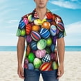 thumbnail image 4 of Disketp Hawaiian Shirts For Men,Easter Eggs2 Print Mens Casual Short Sleeve Button Down Shirts Beach Shirt, 4 of 8
