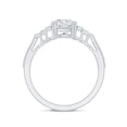 thumbnail image 2 of Rosec Jewels Certified Lab Grown Diamond Vintage Engagement Ring - EF-VS Quality - Ready To Gift, 925 Sterling Silver, US 4.00, 2 of 8