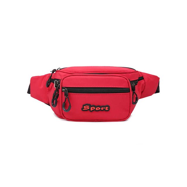 Sonducket Riñonera de lona, portátil, ajustable, multibolsillo, hebilla anticorrosiva, impermeable, inodoro, para tipo externa riñoneras Rojo Sonducket AP012477-04