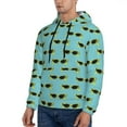 thumbnail image 2 of Hoodies for Men - Retro Summer Sunglasses Long Sleeve Comfrt Men'S Fashion Hoodies & Sweatshirts, Sweatshirts for Men Hoodies Pullover Clothing Clothes with Pouch, 2 of 7