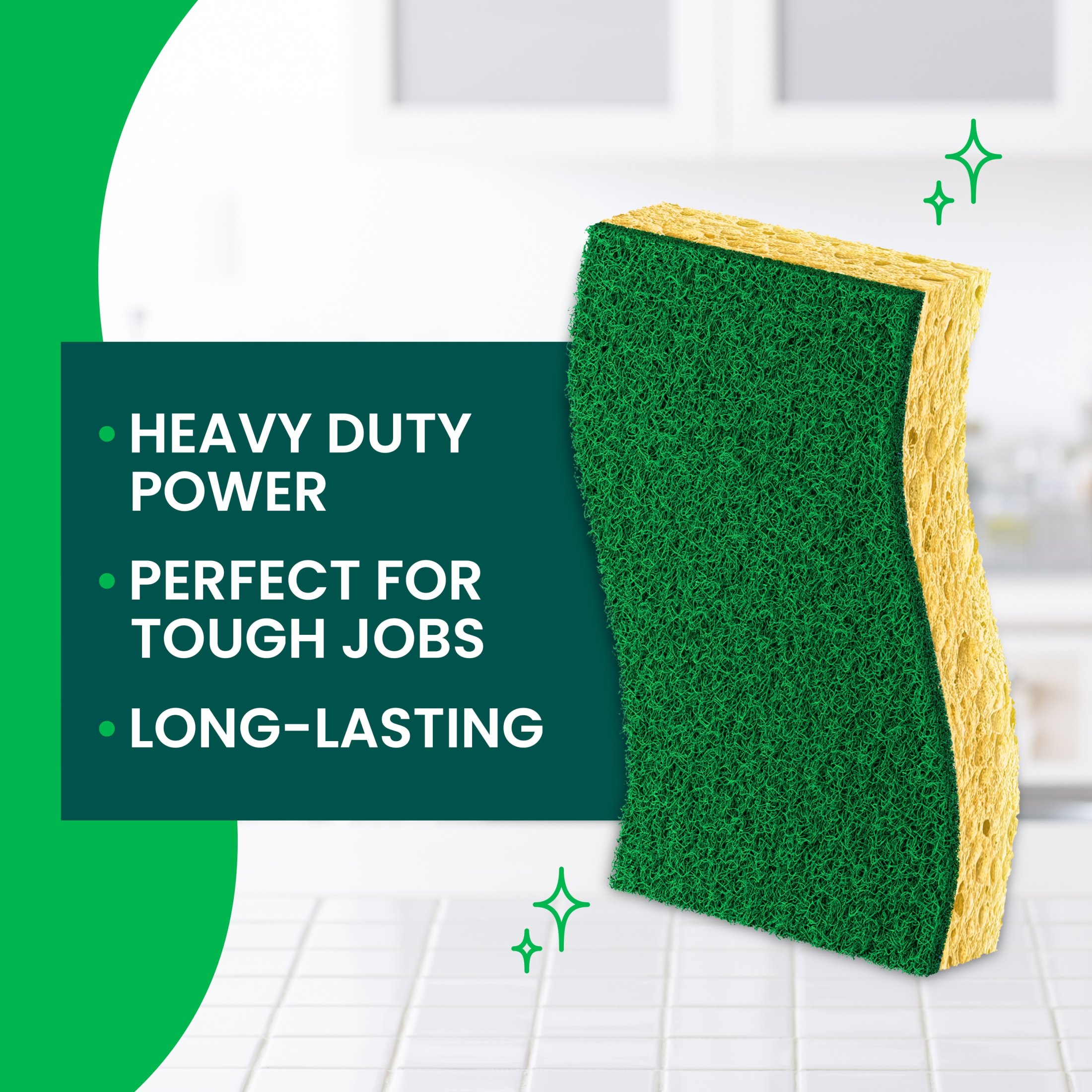 Scotch-Brite Heavy Duty Cleaning Scrub Sponges, 9 Pack photo 3